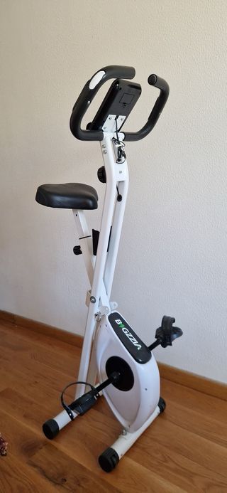 Bicicleta Estática Plegable Blanca