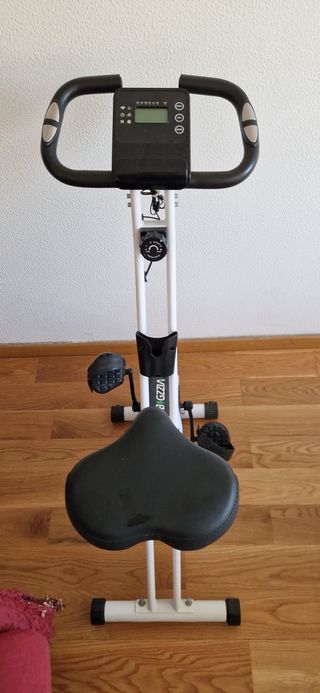 Bicicleta Estática Plegable Blanca