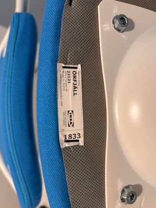 Silla de escritorio IKEA ÖRFJÄLL azul/blanca