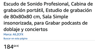 Cabina de grabación portátil