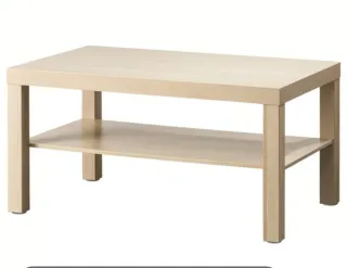 Mesa de centro de madera clara