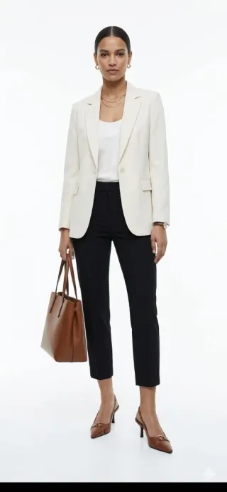 Zapatos MNG Marrón Punta Fina con Argolla Dorada