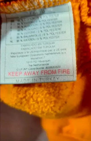 Sudadera Nike Naranja Años 90