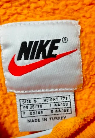 Sudadera Nike Naranja Años 90