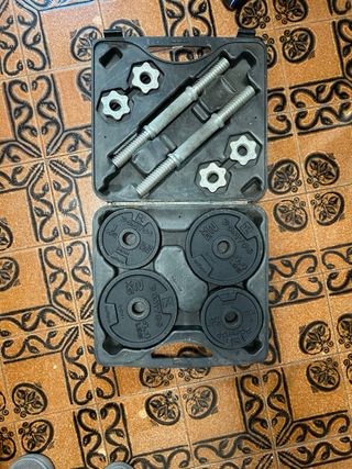 Set Mancuernas 20kg Decathlon Portátil