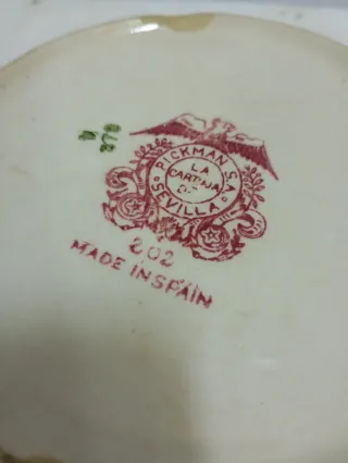Plato de porcelana Pickman