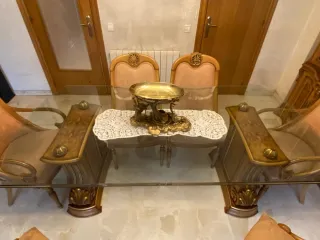 Mesa Comedor Iglesias Cristal y Madera