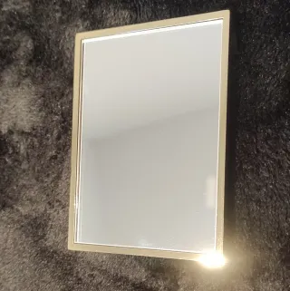 Espejo Bolso YSL Negro y Dorado