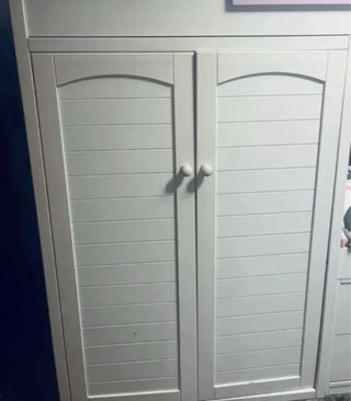 Cama Tren Litera Blanca con Armario