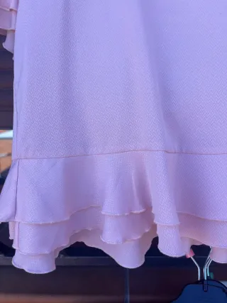 Blusa rosa con volantes