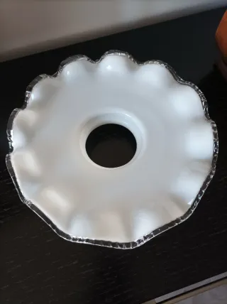 Pantalla opalina vintage cristal