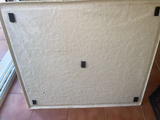 Tappeto d'ingresso grigio e bianco