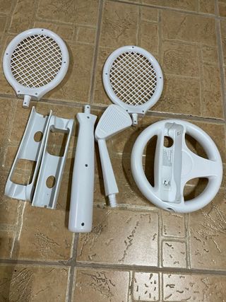 Pack Accesorios Wii: Volante, Raquetas, etc.
