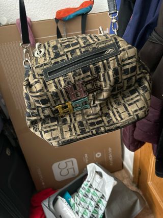 Bolso Mario Hernandez Beige y Negro