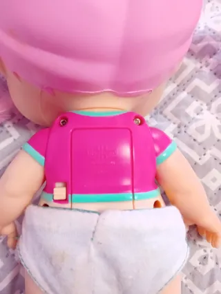 Muñeca Bebe Pelo Rosa