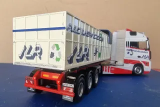 Maqueta Camión Mercedes Actros y Bañera