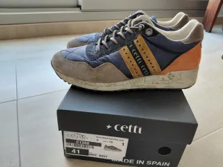 Zapatillas Cetti Hombre Azul Naranja