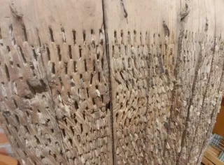 Trillo de madera antiguo