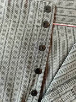 Pantalón traje corto caballero algodón