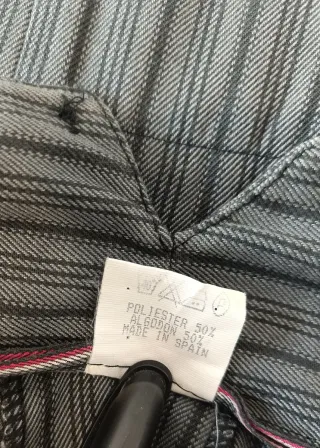 Pantalón traje corto caballero algodón