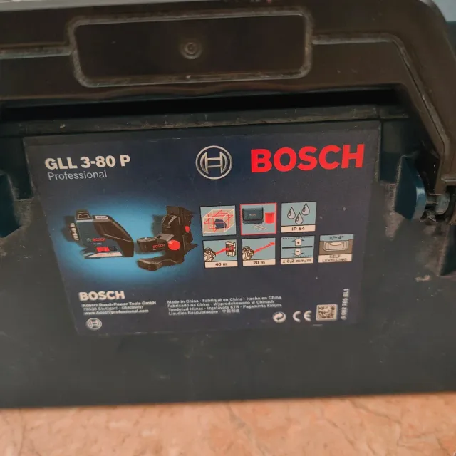 Nivel Láser Bosch GLL 3-80 P + Receptor LR 2