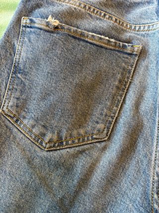 Pantalón vaquero Zara bajo deshilachado