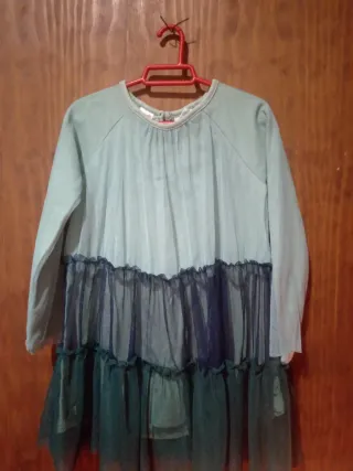 Vestido niña 3-4 años tul Marca Zara