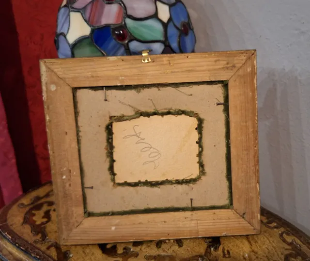 Z152   Quadro vintage con scena marina