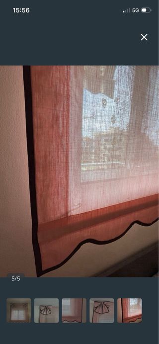 Cortina habitación infantil con lazos