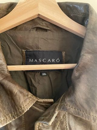 Chaqueta de Piel Mascari Talla XXL Marrón