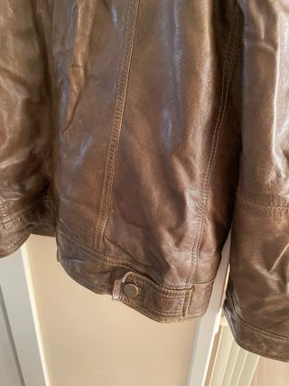 Chaqueta de Piel Mascari Talla XXL Marrón