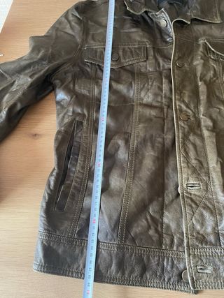 Chaqueta de Piel Mascari Talla XXL Marrón