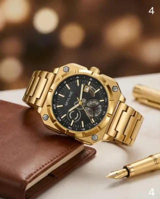 Reloj SKYLINE Oro 18k Chapado Alta Gama
