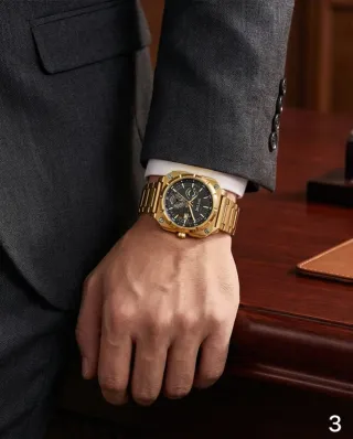 Reloj SKYLINE Oro 18k Chapado Alta Gama