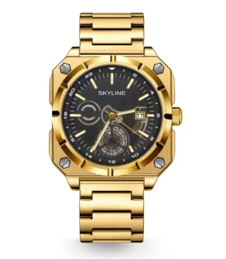 Reloj SKYLINE Oro 18k Chapado Alta Gama