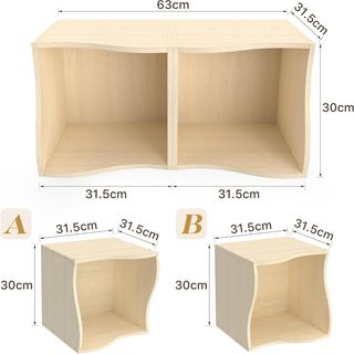 Estantería modular moderna madera
