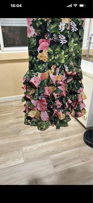 Traje de flamenca estampado floral