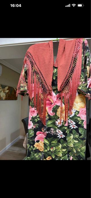 Traje de flamenca estampado floral