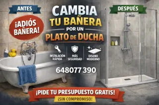 Cambio bañera por plato de ducha