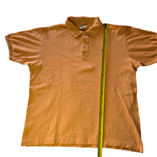 Polo Lacoste Naranja Talla L Logo Cocodrilo