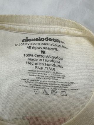 Camiseta Nickelodeon Manga Larga Talla M algodón