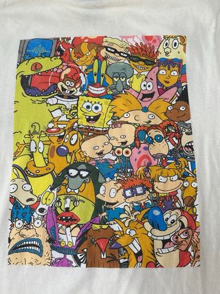 Camiseta Nickelodeon Manga Larga Talla M algodón