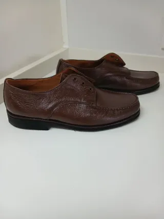 Zapatos Elcio Vitoria Cuero Marrón Sin Cordones
