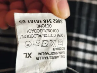 Camisa Inside Talla XL Cuadros