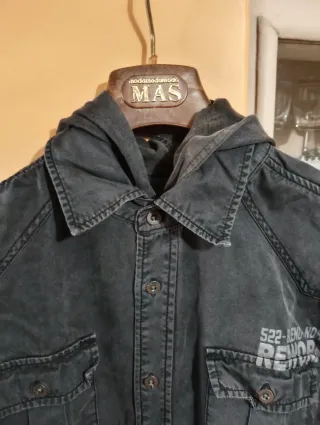 Camicia con cappuccio grigia
