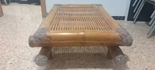 Mesa de centro de bambú robusta