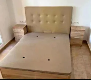 Letto con contenitore e materasso in memory foam