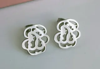 Conjunto acero pulido collar y pendientes