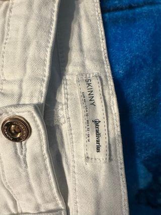 Pantalón Skinny Blanco Stradivarius Talla 42