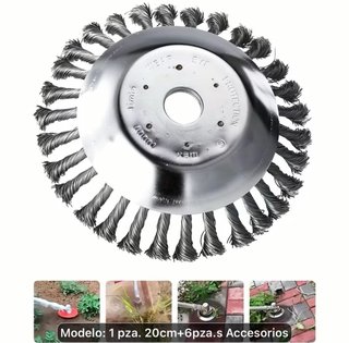 Cabezal cepillo desbrozadora 6 + 8 piezas